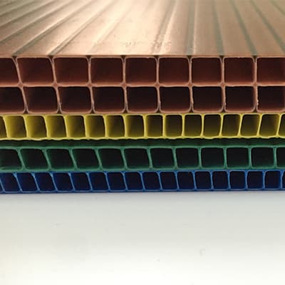 corrugated plastic sheet with different flute rib distance